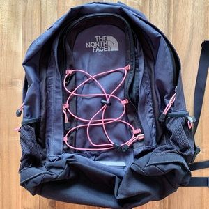 The North Face Jester Backpack Dark Gray/Pink